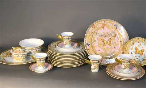 replica versace dishes|versace dining table set.